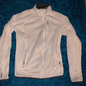 White Patagonia Zip Up Fleece